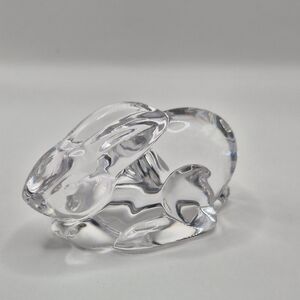 Clear Crystal Bunny Rabbit Figure Paperweight